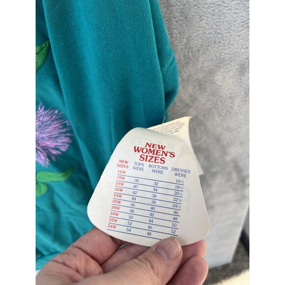 Vintage Puffy Bright 20W Sweatshirt Kitsch Wildflowers Grandmacore - Picture 5 of 10